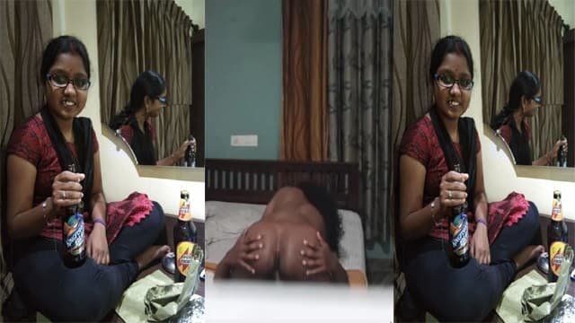 Tamil Drunk Aunty Self Recorded and Fucked by Lover