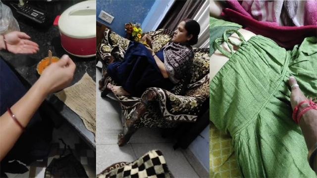 Tamil Son Groping his mom’s boobs while she is sleeping