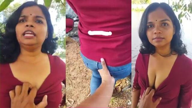 Horny Shy Aunty Outdoor Rubbing Nude Captured