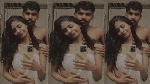 Young Mallu Couple Enjoying Video
